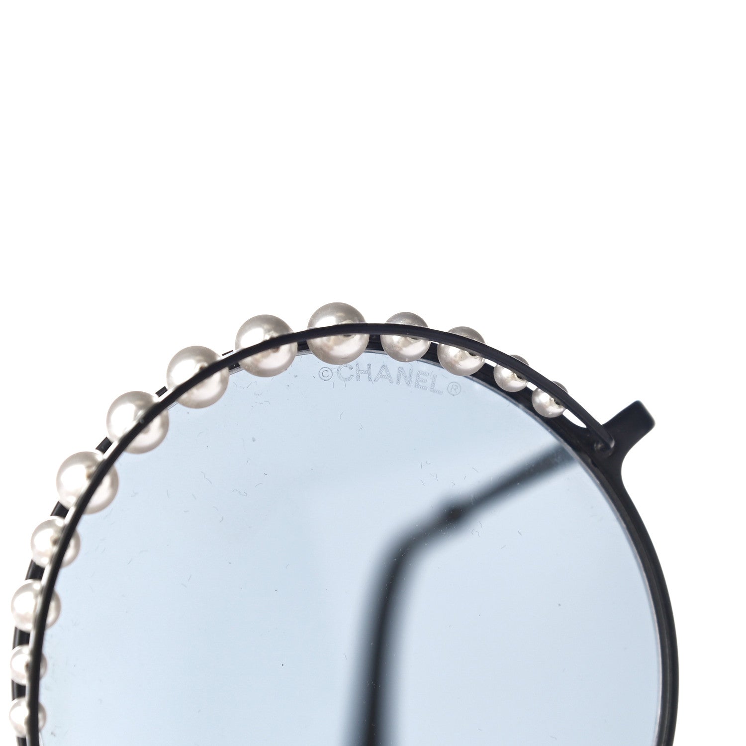 Chanel Pearl Round Sunglasses 4234-H Black 7 of 9