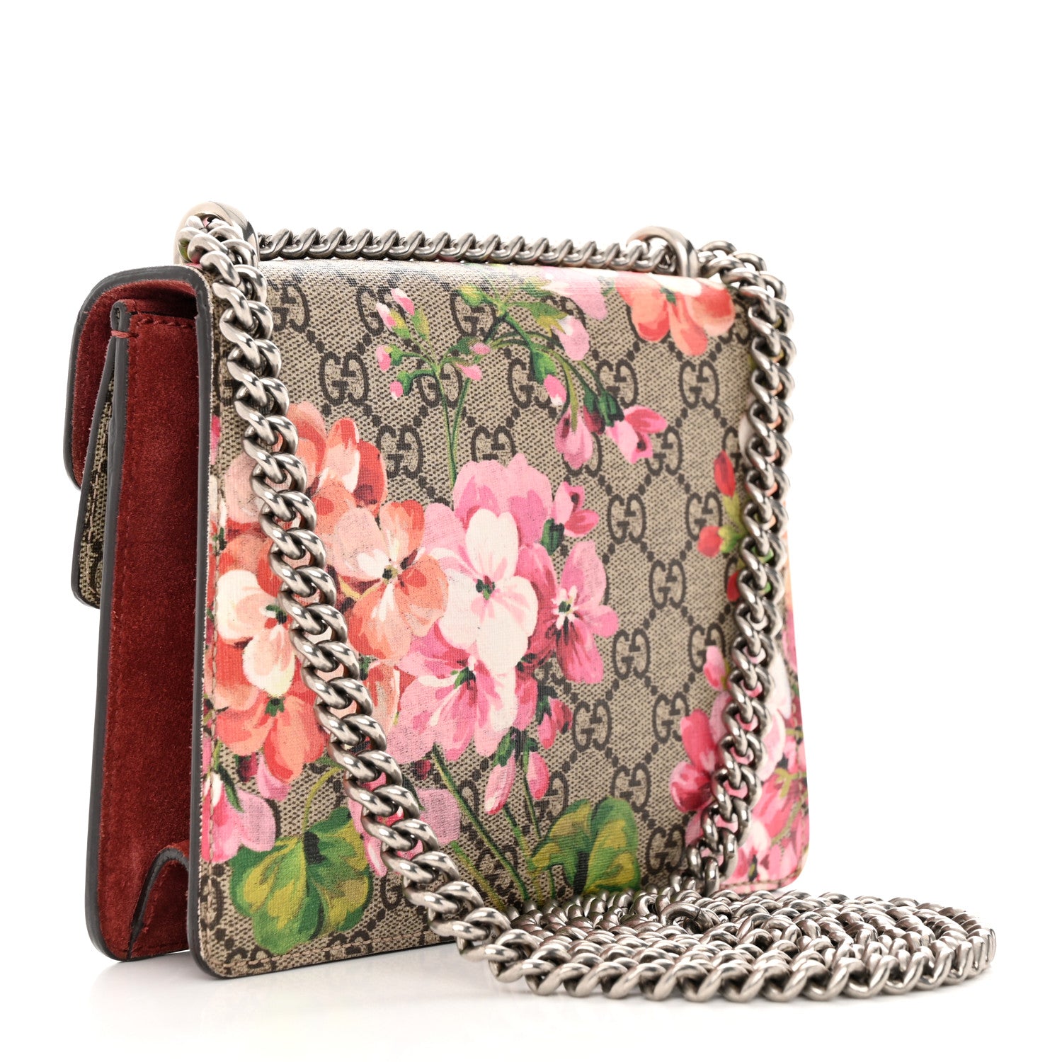 Gucci GG Supreme Monogram Blooms Mini Dionysus Shoulder Bag Beige Multicolor Dry Rose 3 of 15