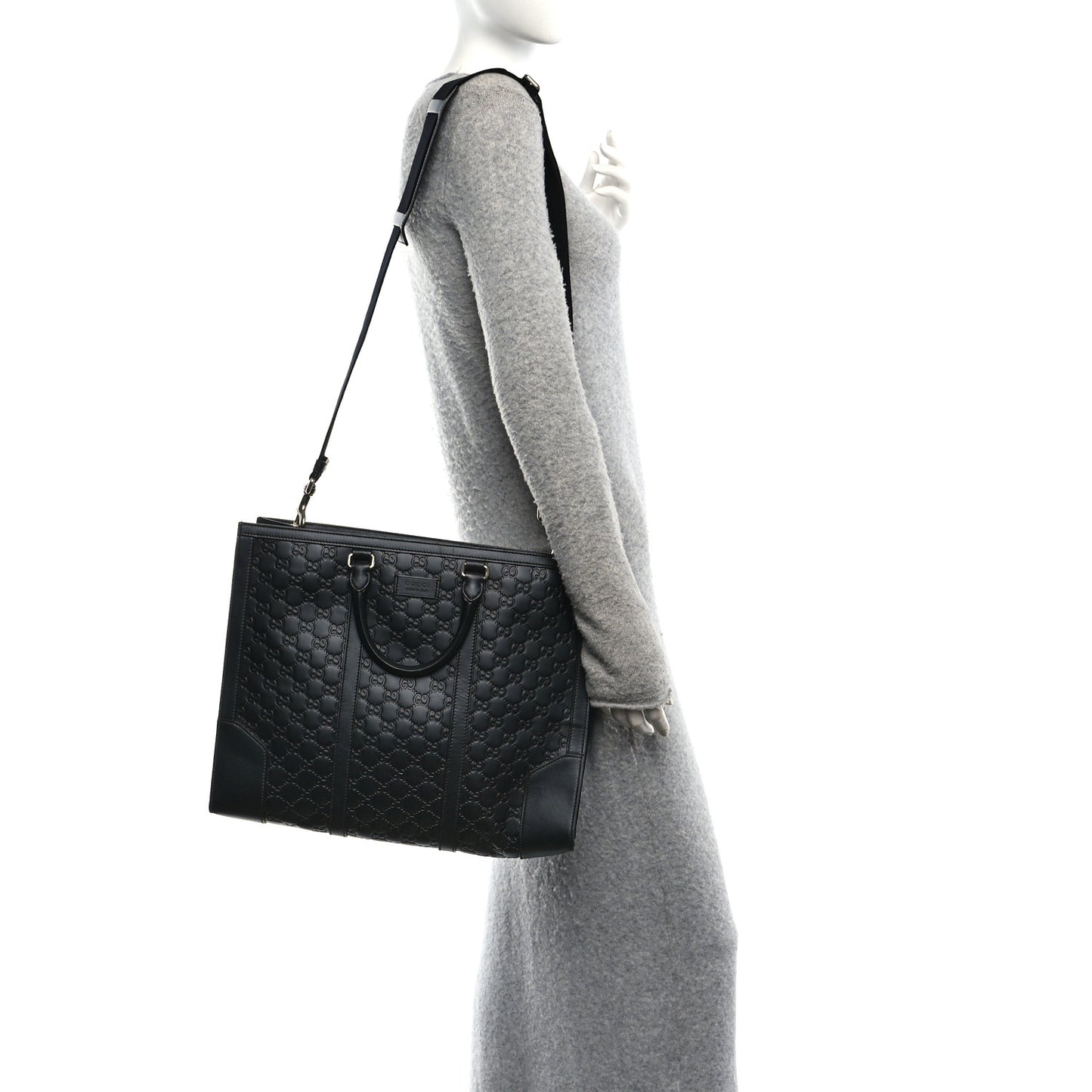 Guccissima Signature Briefcase Black
