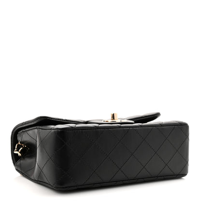 Chanel Lambskin Quilted Mini Rectangular Flap Black 4 of 11