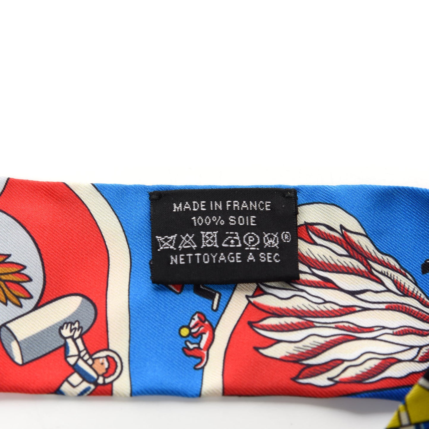 Silk Exposition Universelle Twilly Rouge Bleu Electrique Gold