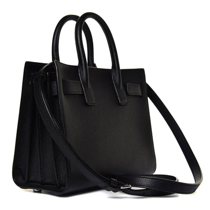 Saint Laurent Grained Calfskin Nano Sac De Jour Black 2 of 4