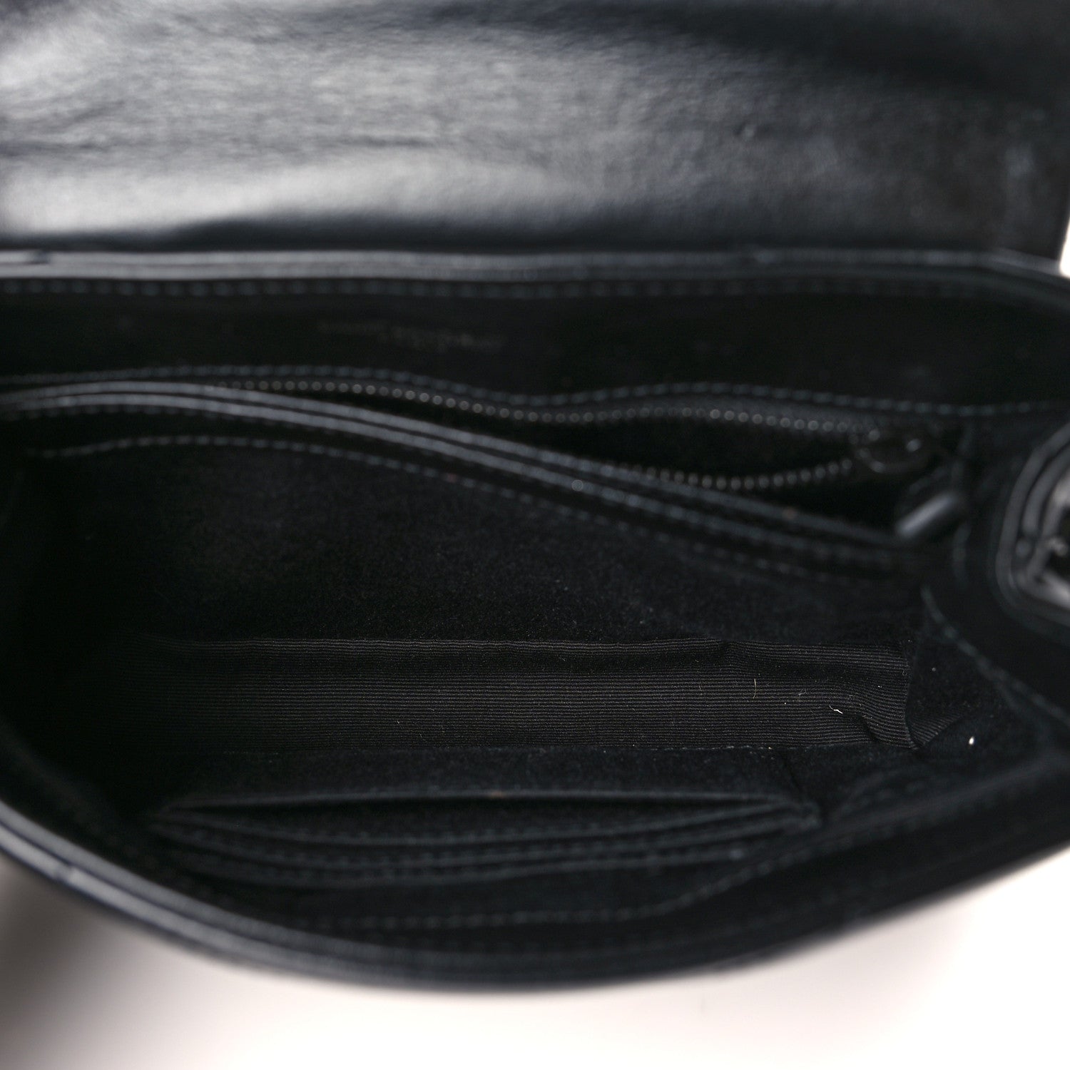 Saint Laurent Calfskin Y Quilted Monogram Monochrome Toy Loulou Crossbody Bag Black 5 of 10