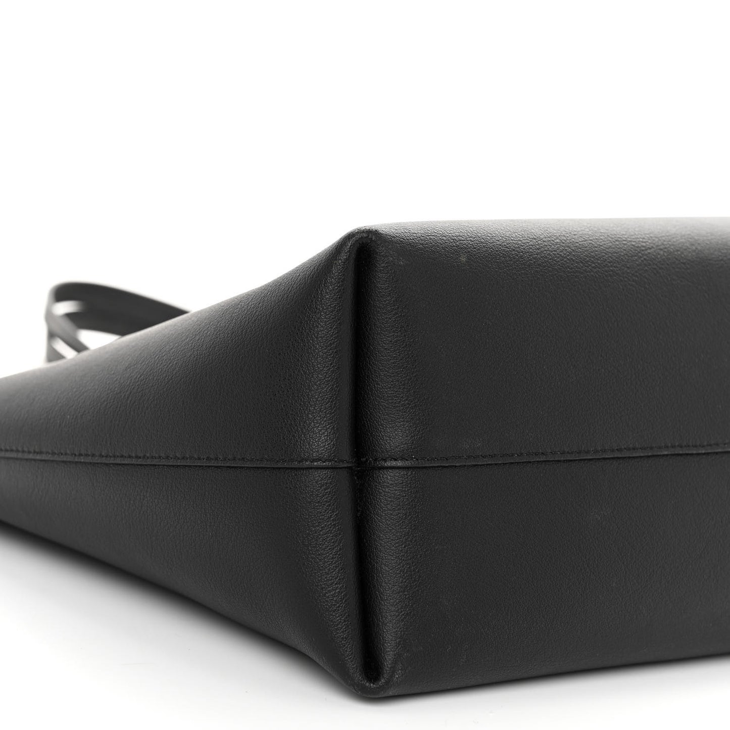 SAINT LAURENT Calfskin Large Shopping Tote Black