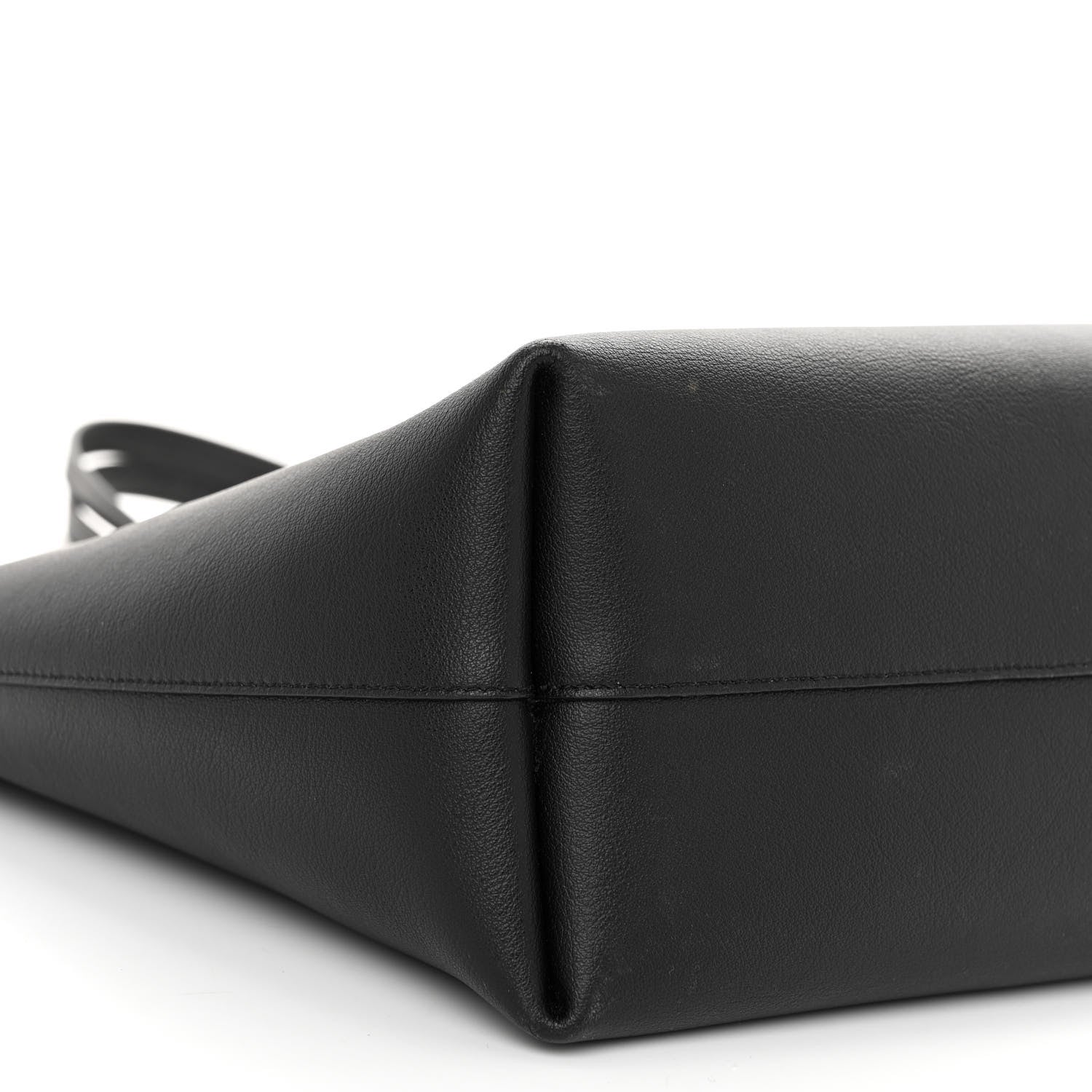 Saint Laurent SAINT LAURENT Calfskin Large Shopping Tote Black 8 of 9