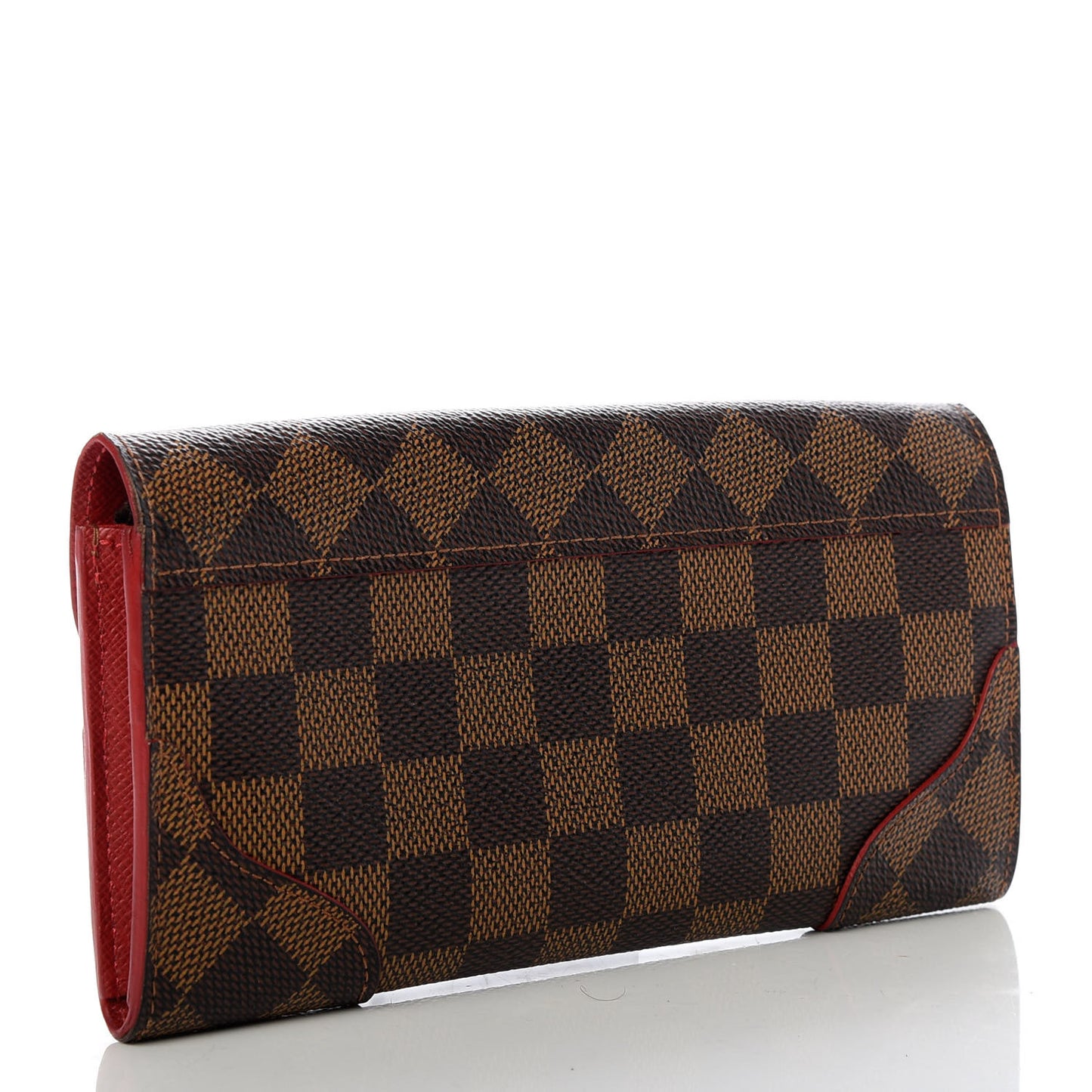 Damier Ebene Caissa Wallet Cherry