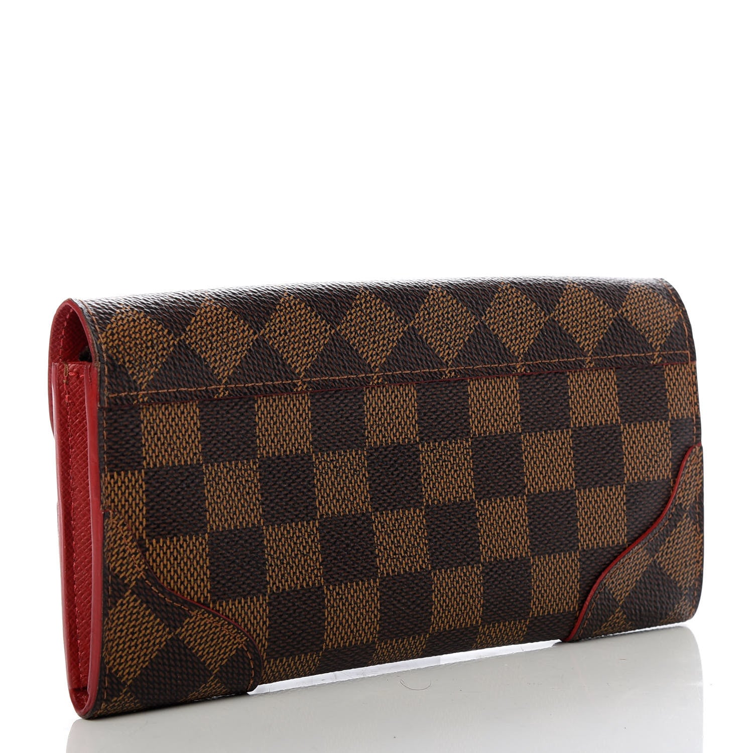Louis Vuitton Damier Ebene Caissa Wallet Cherry 3 of 6