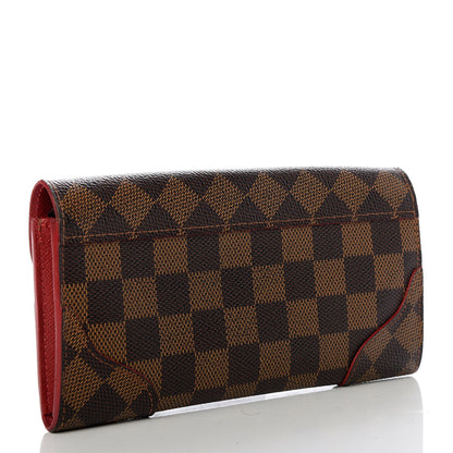 Louis Vuitton Damier Ebene Caissa Wallet Cherry 3 of 6