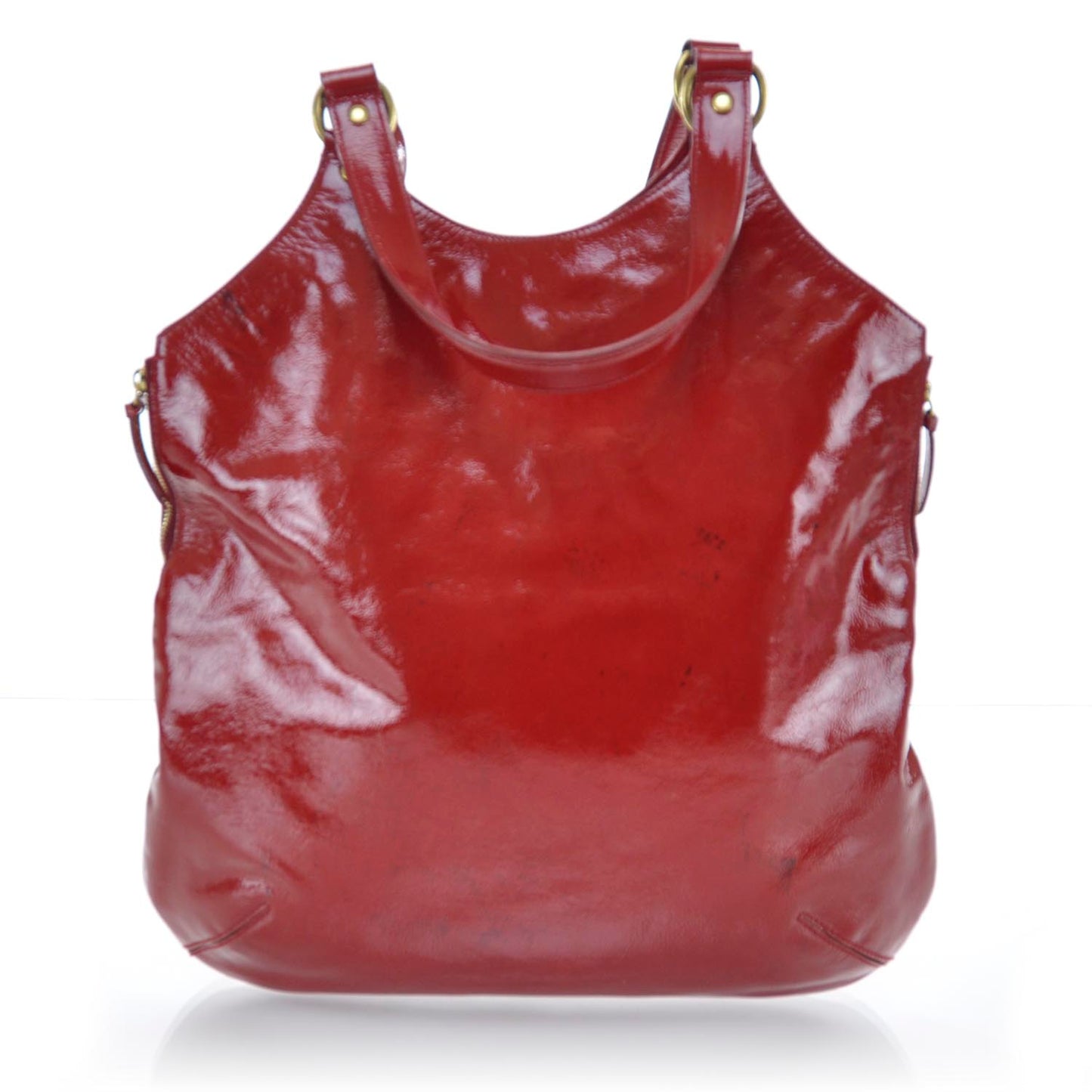 Patent Tribute Tote Red