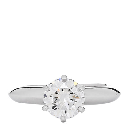 Tiffany Platinum Diamond 1.03ct Solitaire Engagement Ring 45 3.5 1 of 7