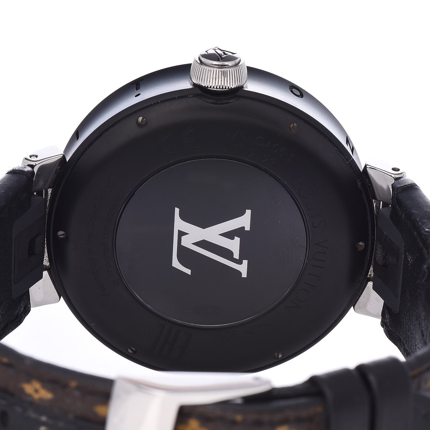 Louis Vuitton Stainless Steel Canvas Alligator 42mm Tambour Horizon Smartwatch 5 of 6