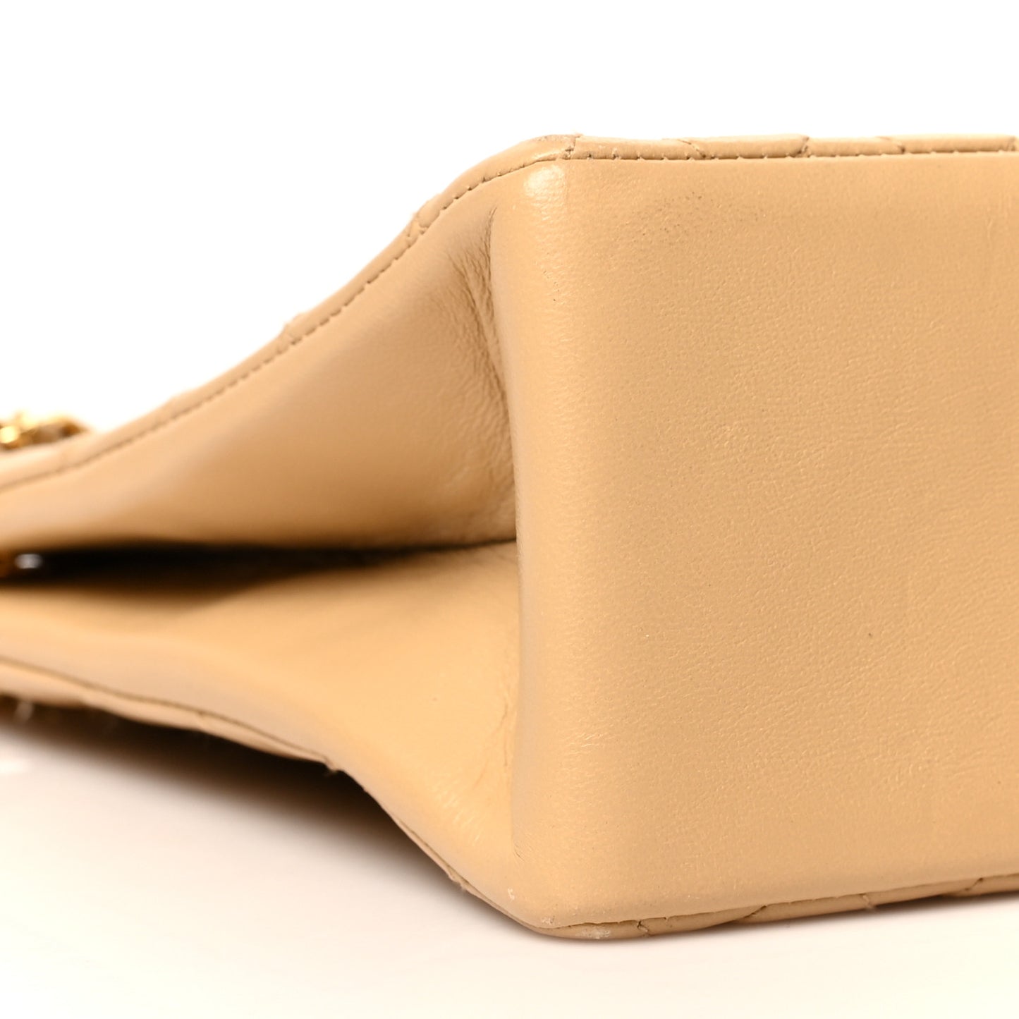 Lambskin Quilted CC Tote Beige