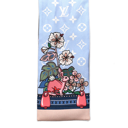 Louis Vuitton Silk Monogram LV Wonderland Bandeau Nude 4 of 4