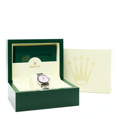 Rolex Stainless Steel 31mm Oyster Perpetual Watch Candy Pink 277200 5 of 5