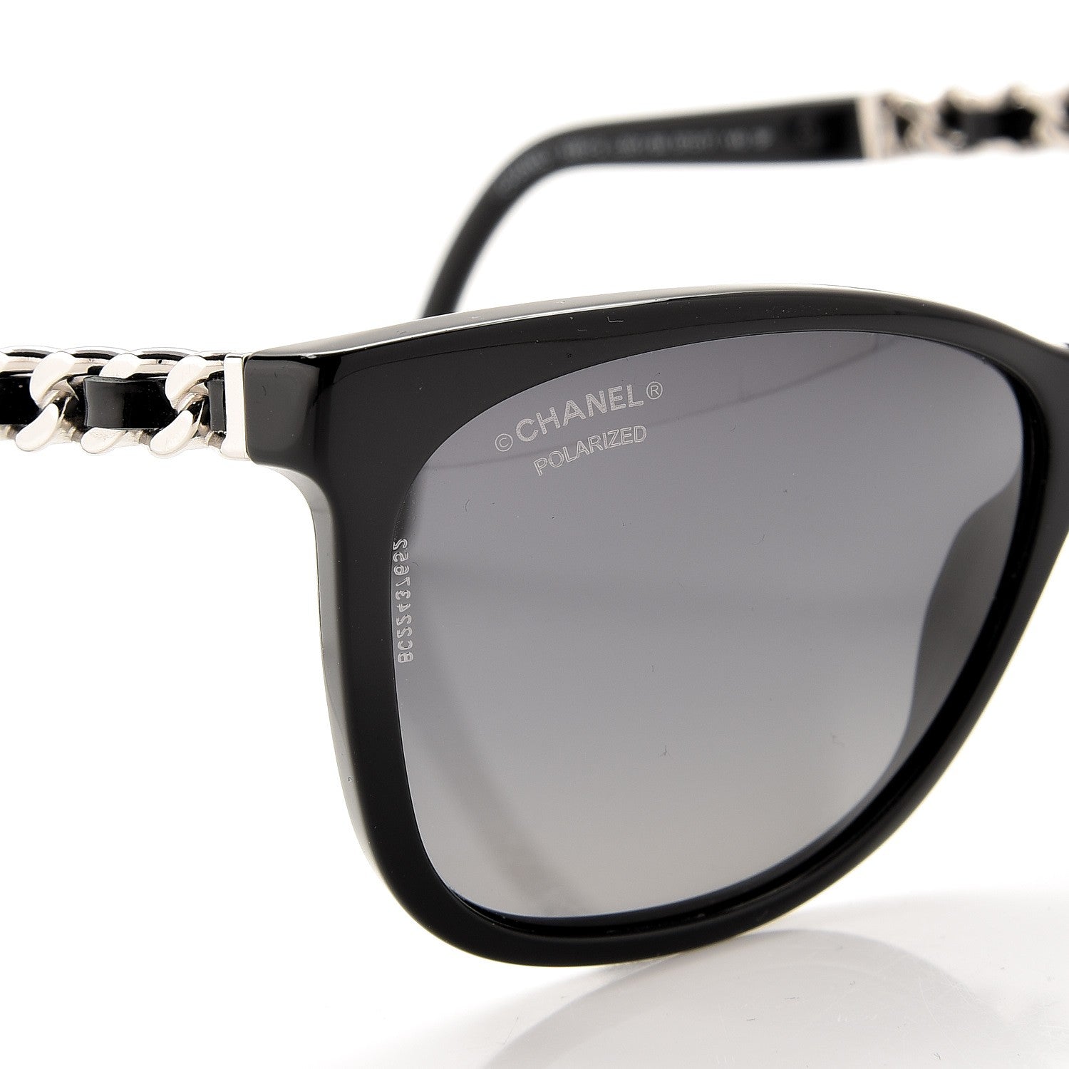 Chanel Cat Eye Chain Polarized Sunglasses 5260-Q Black 7 of 9