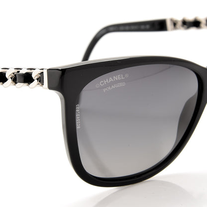 Chanel Cat Eye Chain Polarized Sunglasses 5260-Q Black 7 of 9