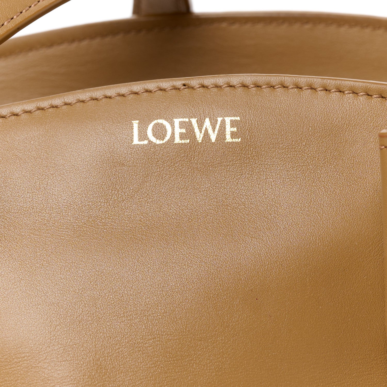 Loewe Shiny Nappa Calfskin Small Paseo Bag Oak 7 of 9