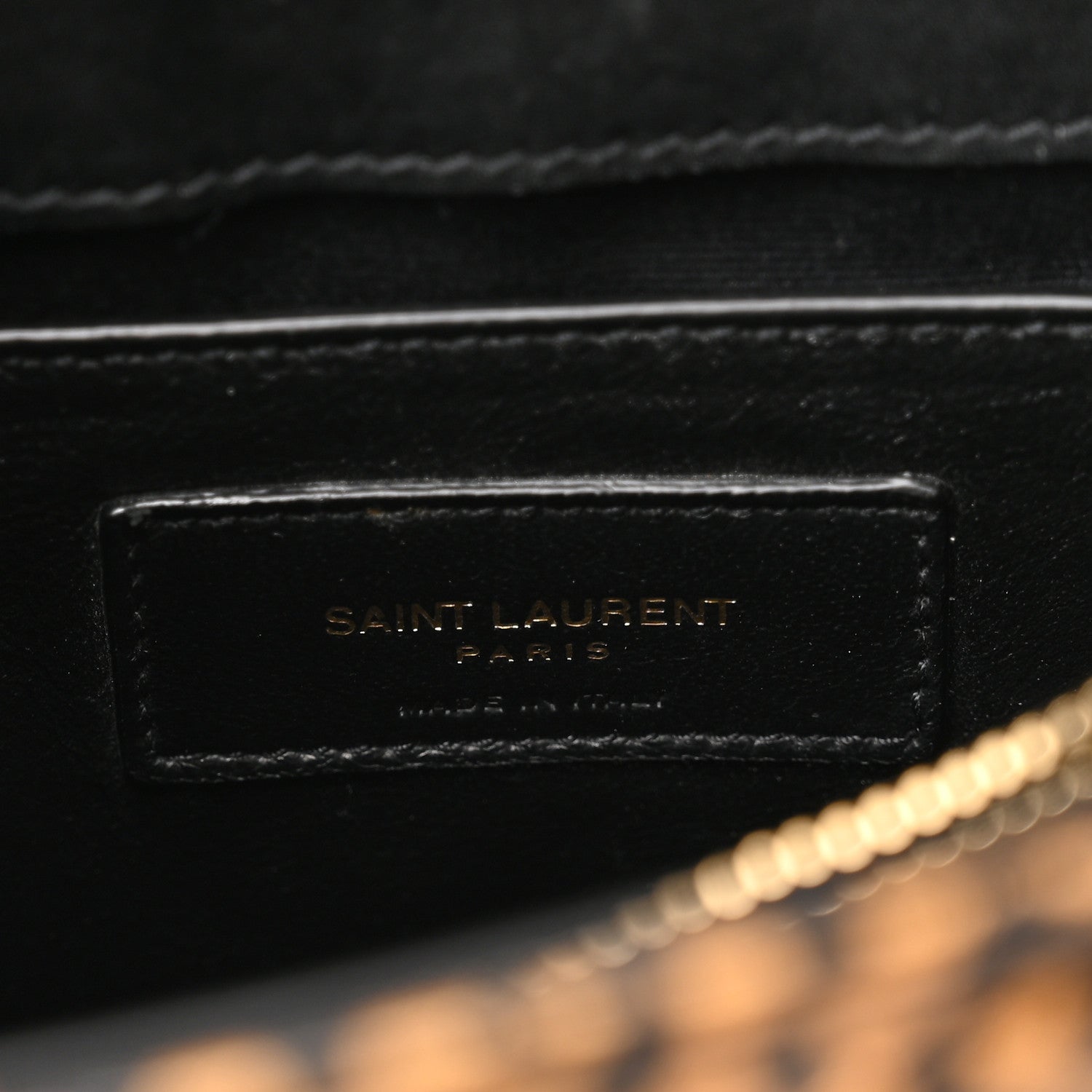 Saint Laurent Calfskin Y Quilted Monogram Small Loulou Chain Satchel Leopard 6 of 9