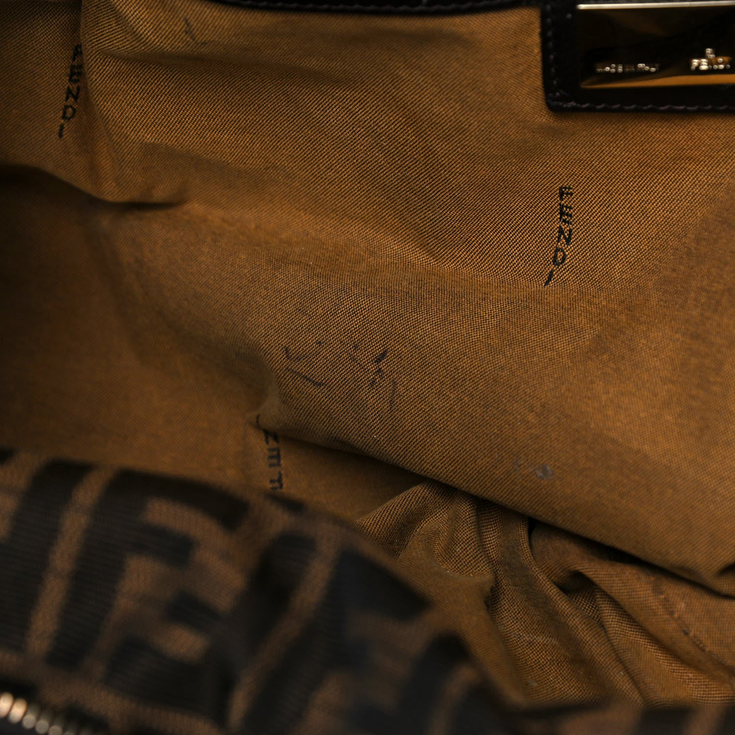 Fendi Zucca Large Chef Shopper Tote Tobacco 11 of 11