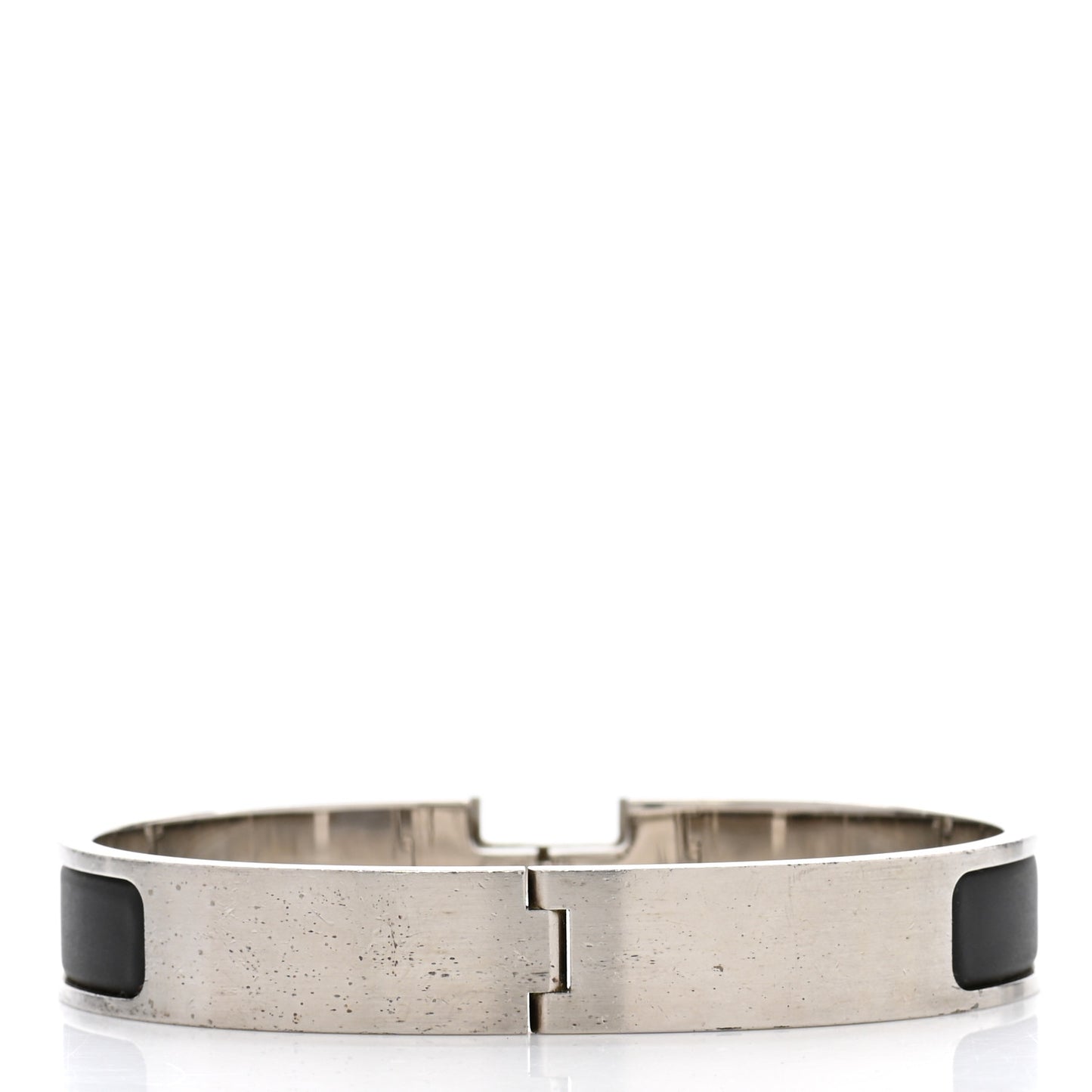 Matte Enamel Narrow Clic Clac HH Bracelet GM Black