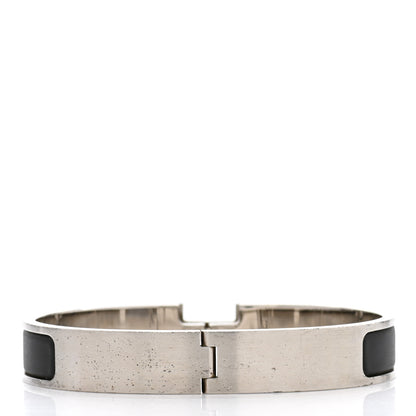 Hermes Matte Enamel Narrow Clic Clac HH Bracelet GM Black 3 of 5