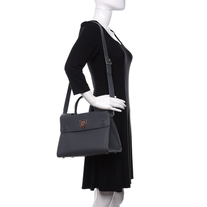 Christian Dior Calfskin Medium Diorever Flap Meteorite Grey 2 of 11