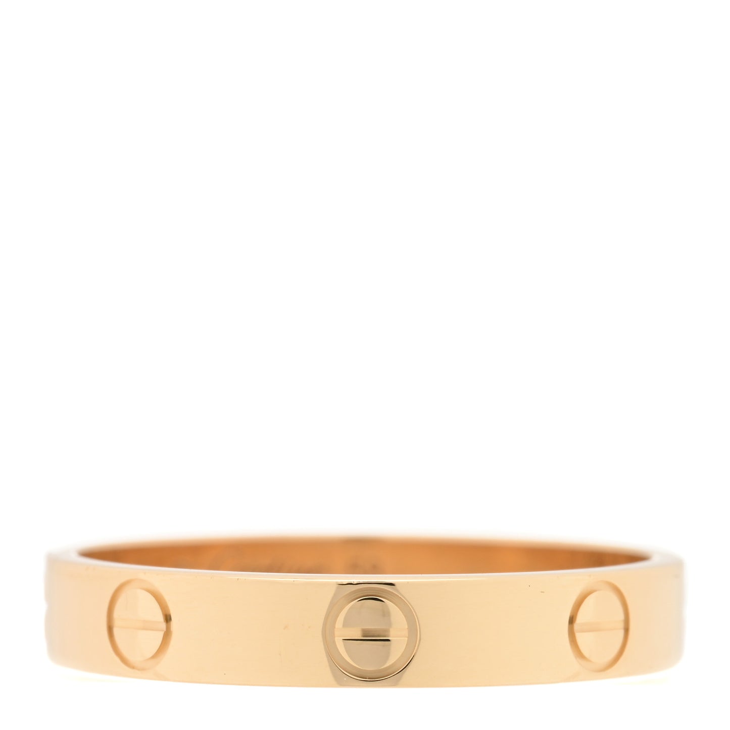 18K Yellow Gold 3.5mm LOVE Wedding Band Ring 58 8.25