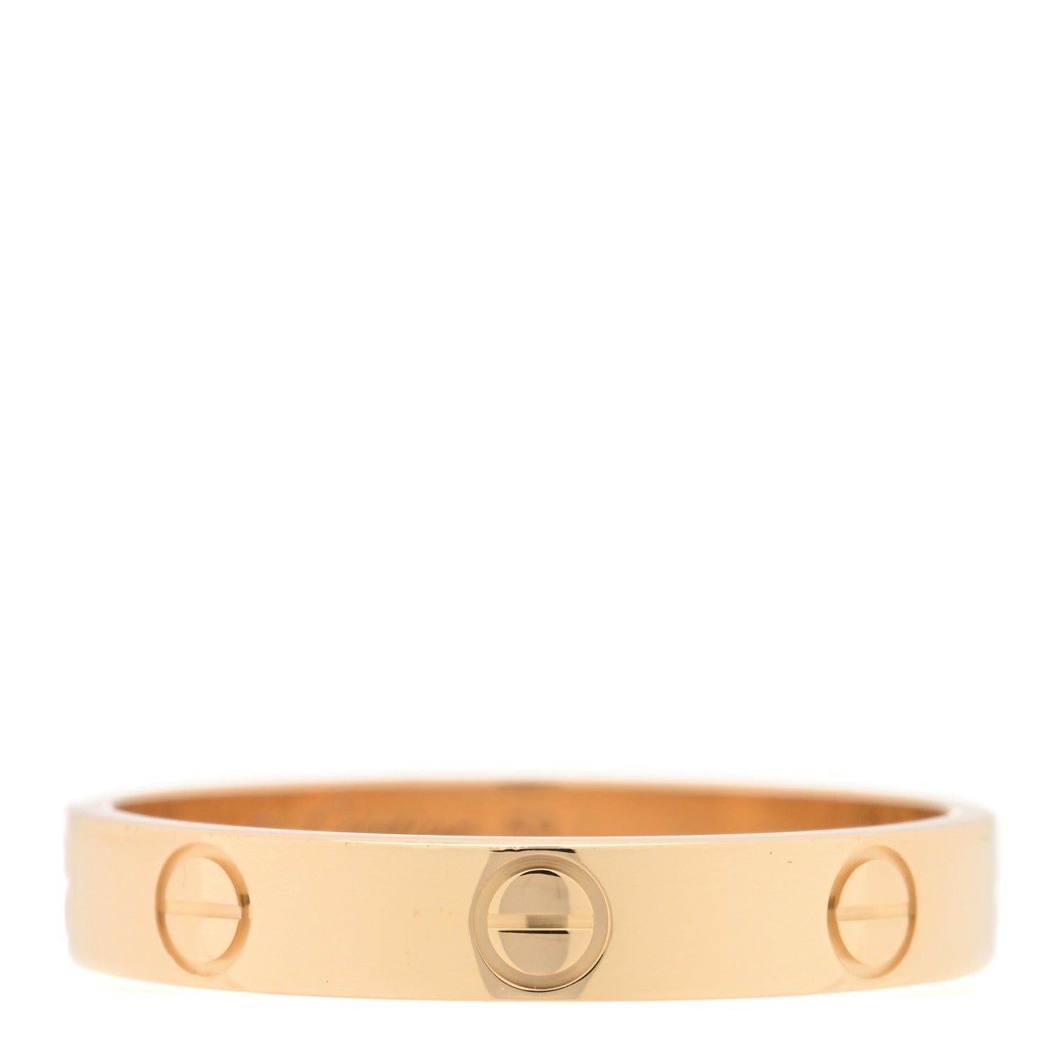 Cartier 18K Yellow Gold 3.5mm LOVE Wedding Band Ring 58 8.25 2 of 4