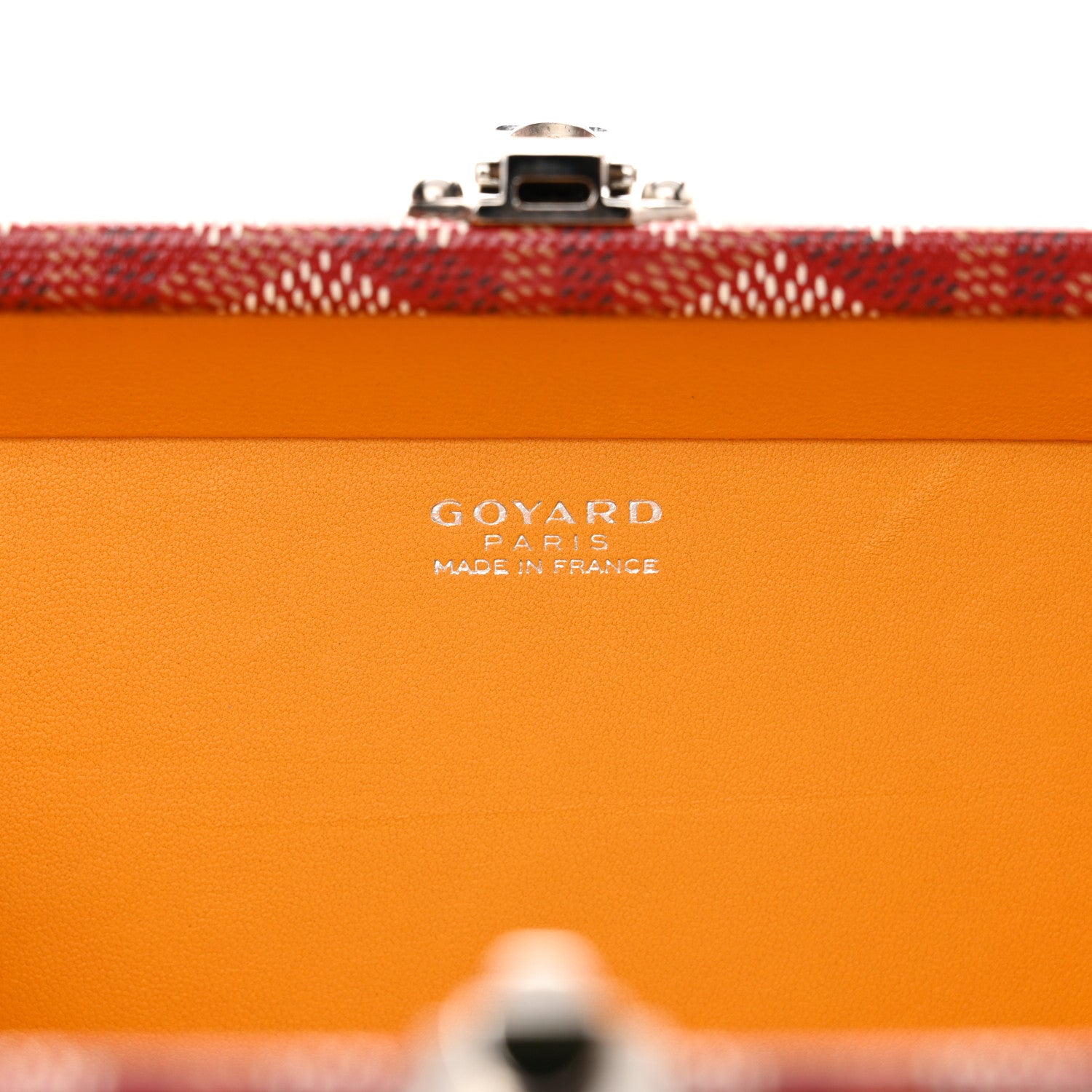 Goyard Goyardine Minaudiere Trunk Bag Red 6 of 10