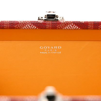 Goyard Goyardine Minaudiere Trunk Bag Red 6 of 10