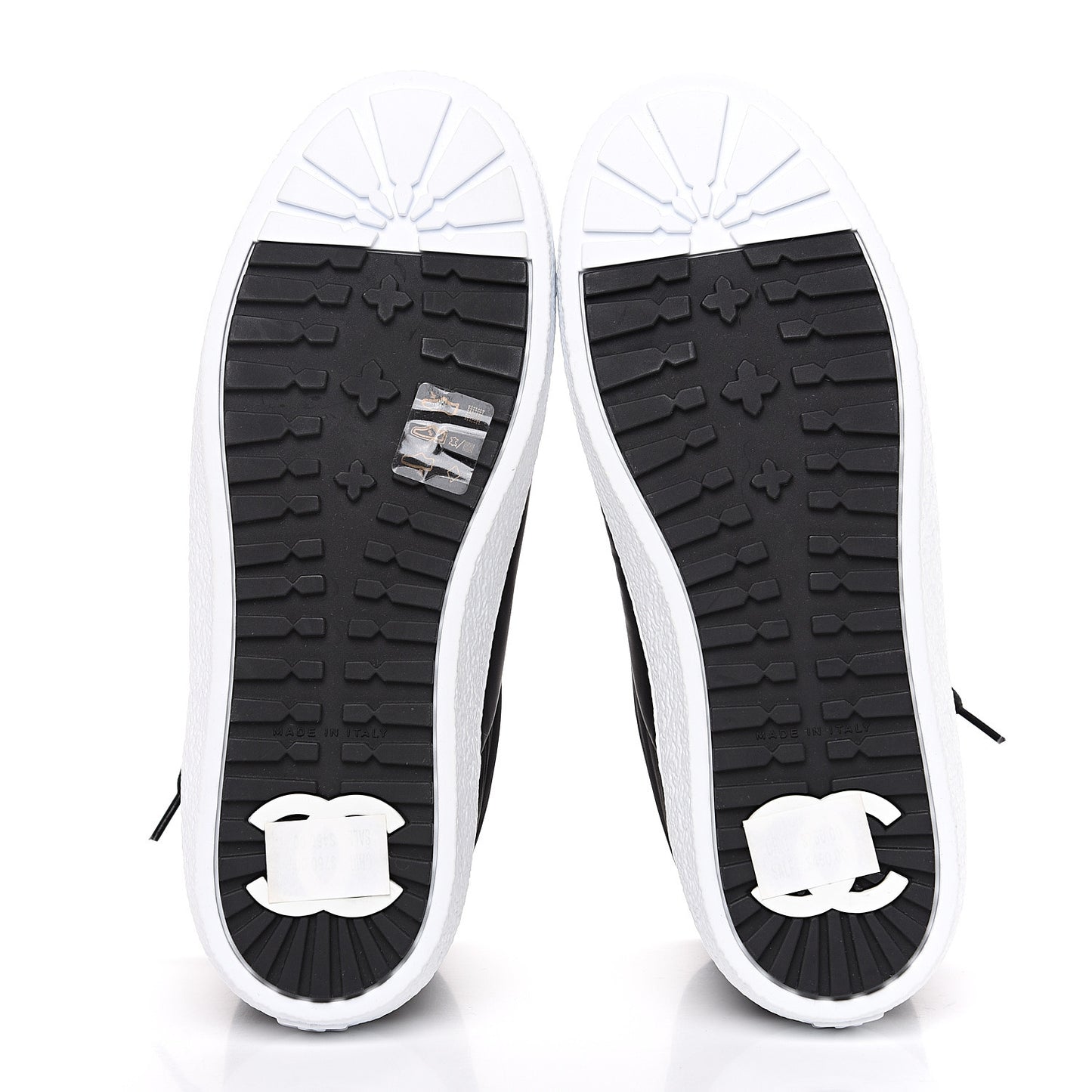 Nylon High Top Sneakers 36 Black