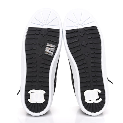 Chanel Nylon High Top Sneakers 36 Black 5 of 8