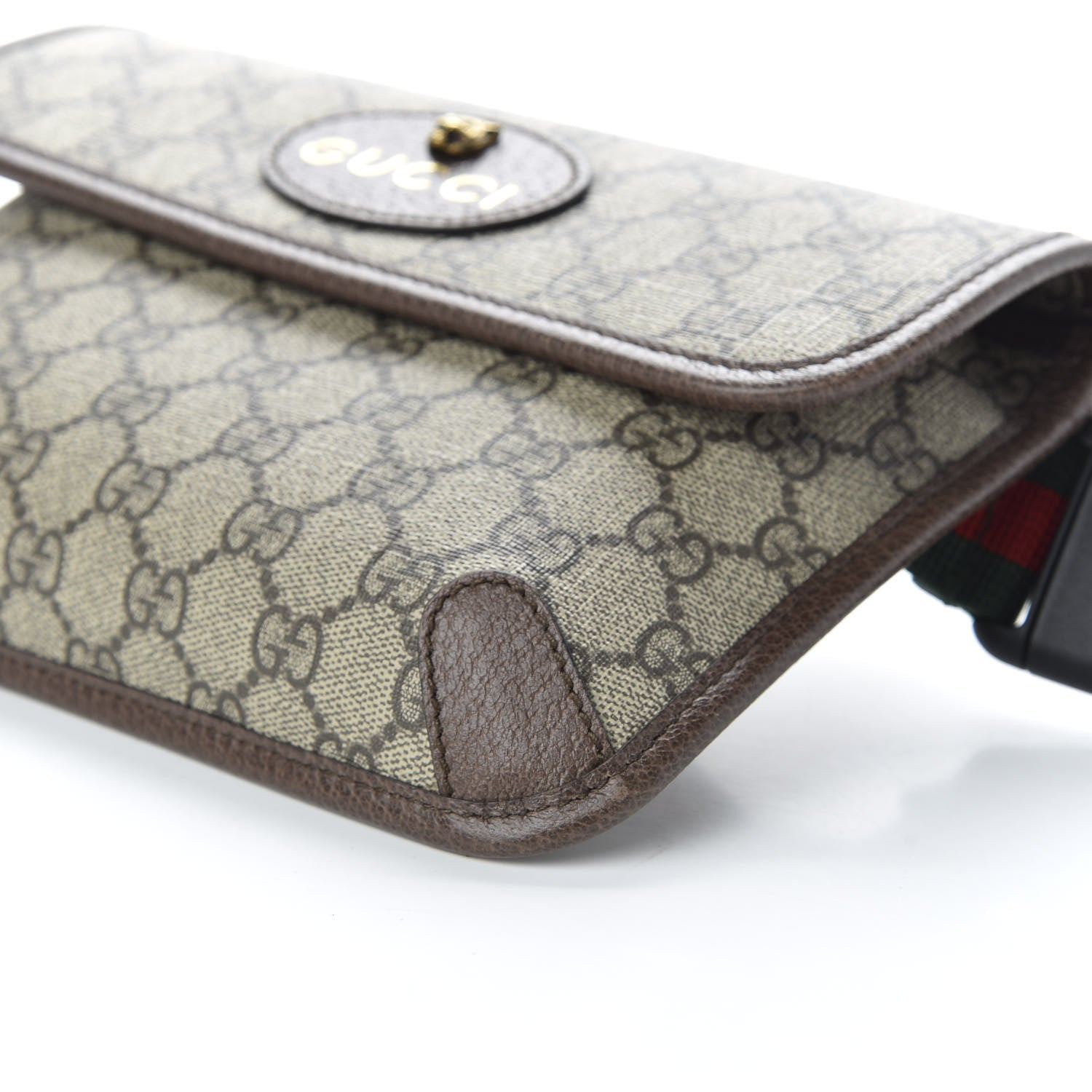 Gucci GG Supreme Monogram Neo Vintage Web Belt Bag Brown 7 of 11