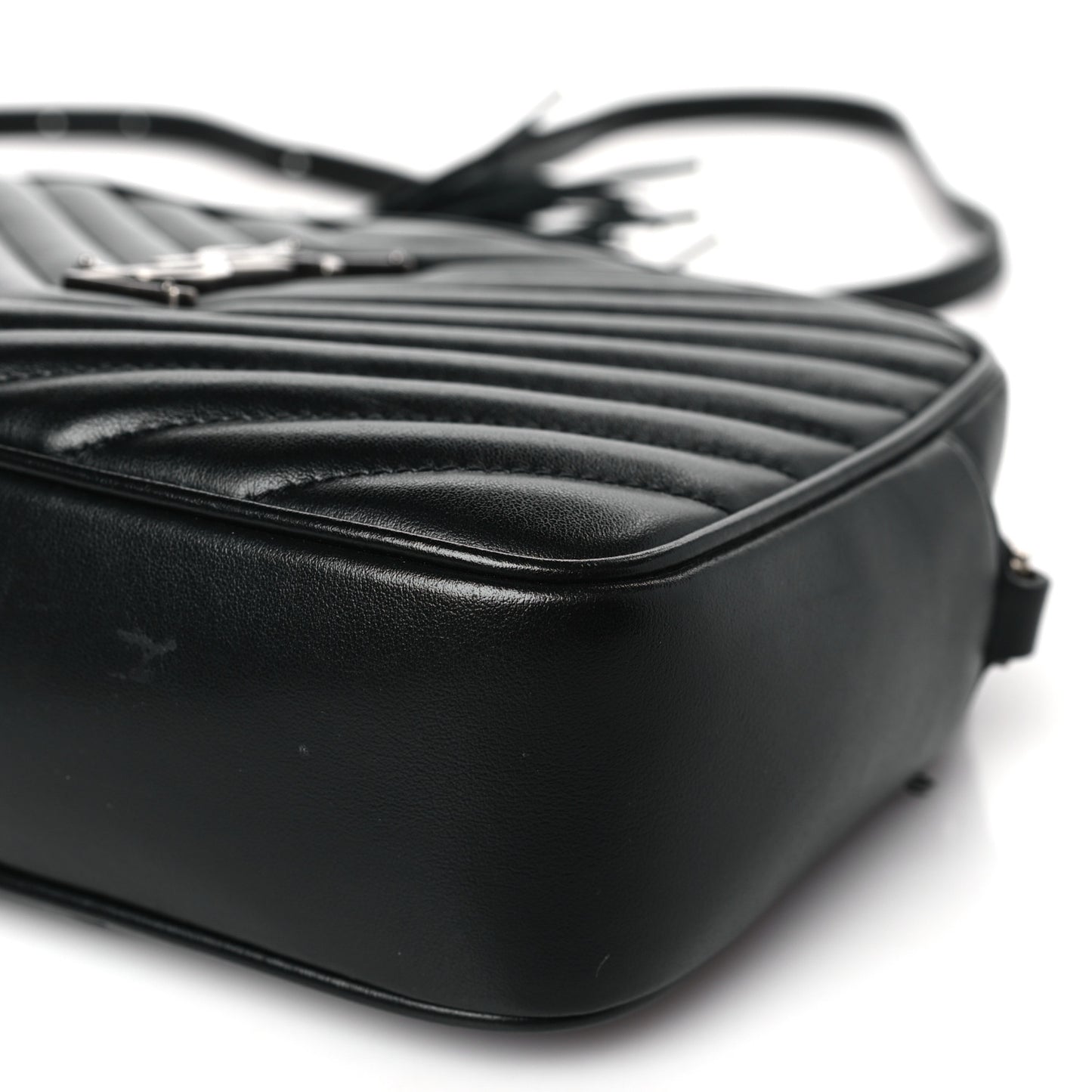 Calfskin Matelasse Monogram Lou Camera Bag Black