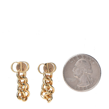 Christian Dior Danseuse Etoile Chain Earrings Gold 2 of 5