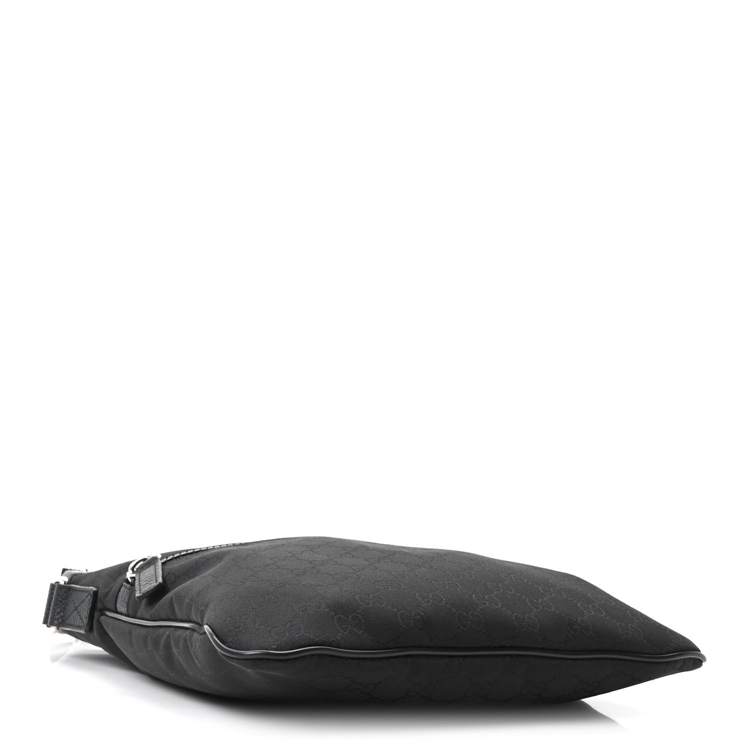 Gucci Nylon Monogram Small Flat Messenger Bag Black 4 of 10