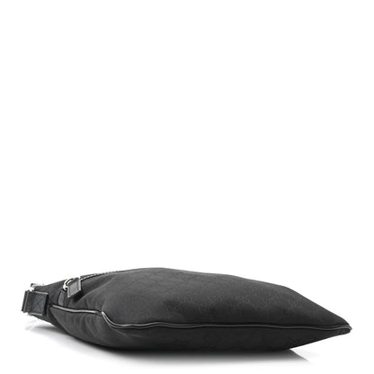 Gucci Nylon Monogram Small Flat Messenger Bag Black 4 of 10