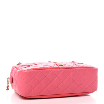 Chanel Calfskin Quilted Small Girl Shoulder Bag Pink 4 of 9