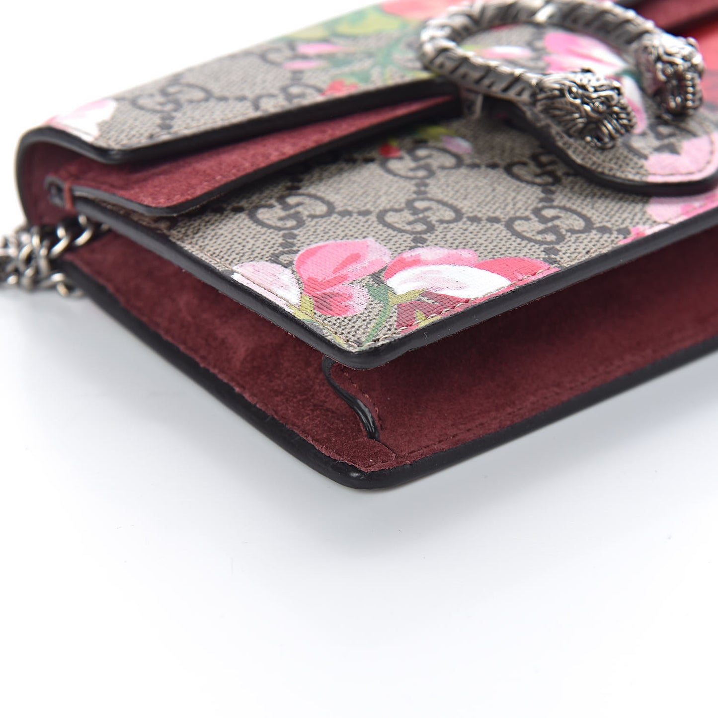 GG Supreme Monogram Blooms Super Mini Dionysus Shoulder Bag Beige Multicolor Dry Rose