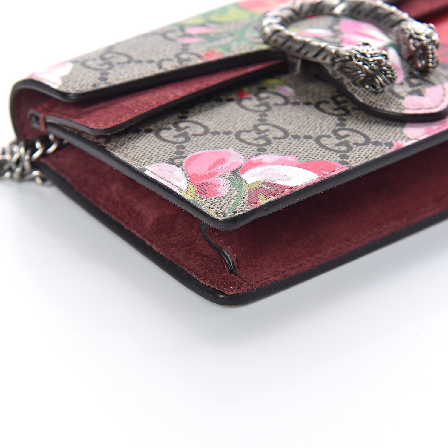Gucci GG Supreme Monogram Blooms Super Mini Dionysus Shoulder Bag Beige Multicolor Dry Rose 7 of 9