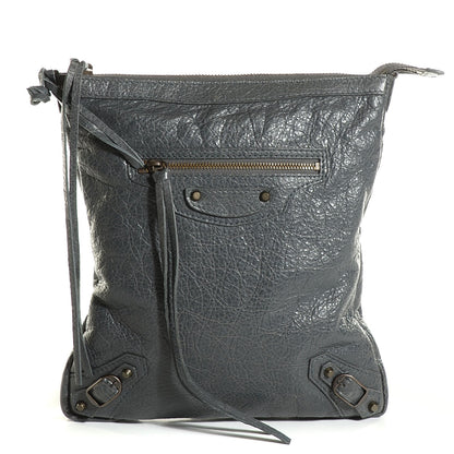 Balenciaga Agneau Classic Hardware Flat Crossbody Gris Tarmac 2 of 26