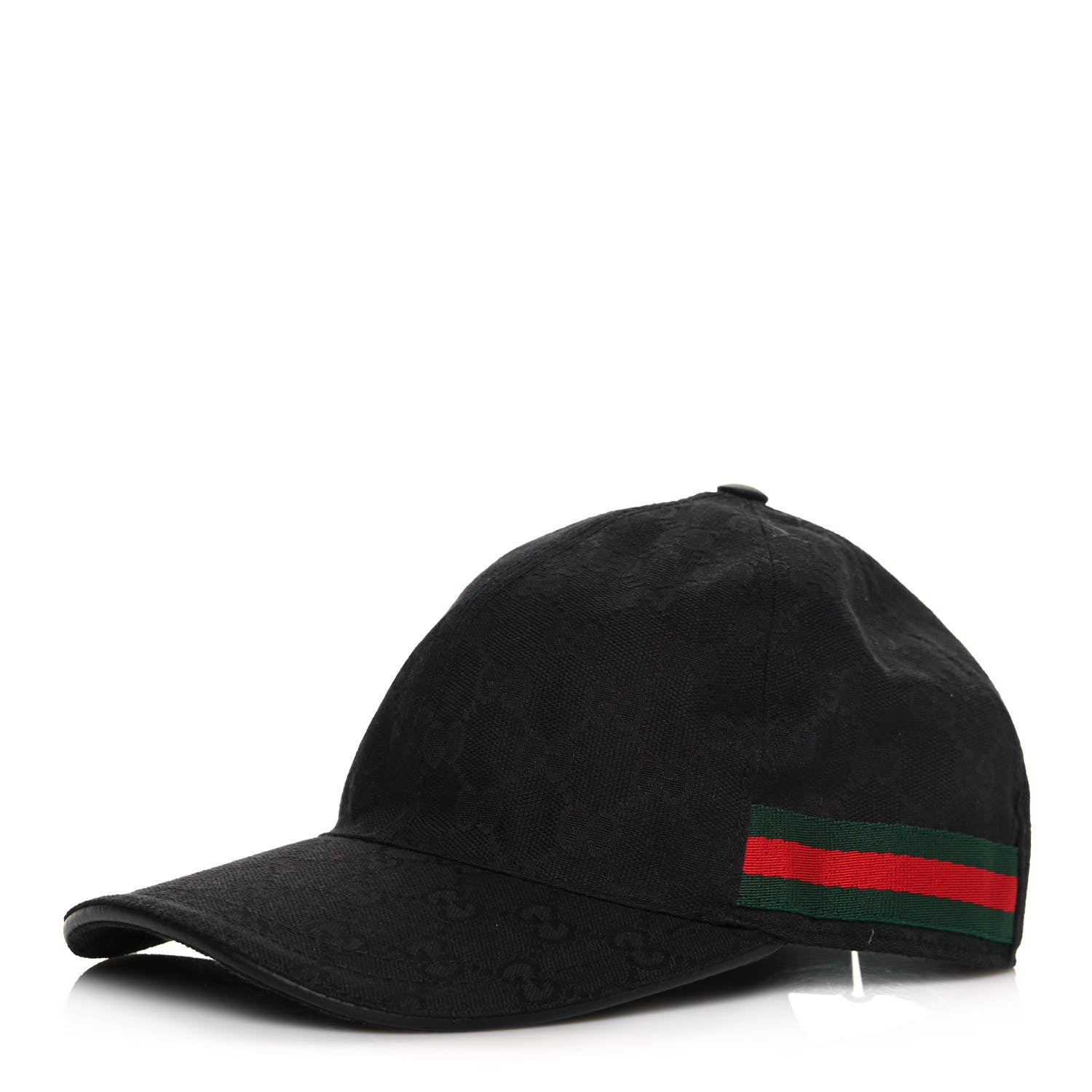 Gucci Monogram Web Baseball Hat S Black 1 of 8