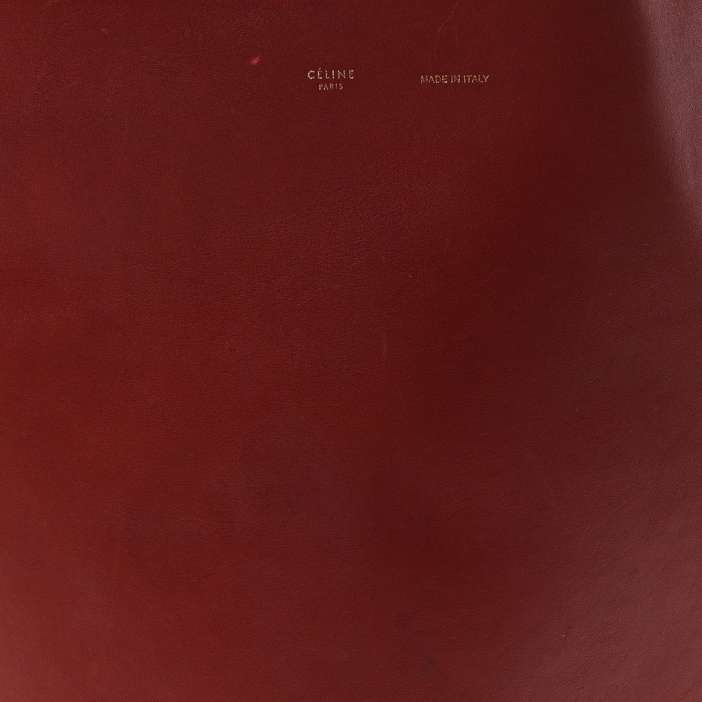 Shiny Smooth Calfskin Small Twisted Cabas Dark Ruby Navy