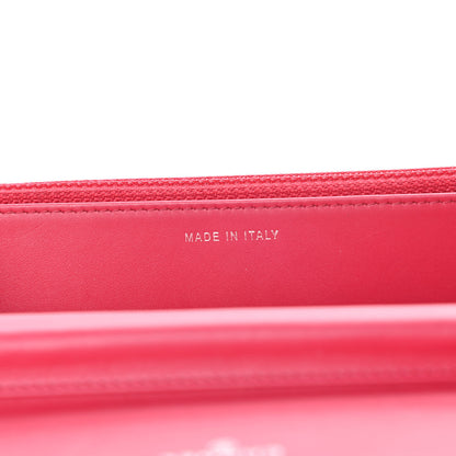 Chanel Patent Calfskin Quilted Boy Wallet On Chain WOC Pink 7 of 12