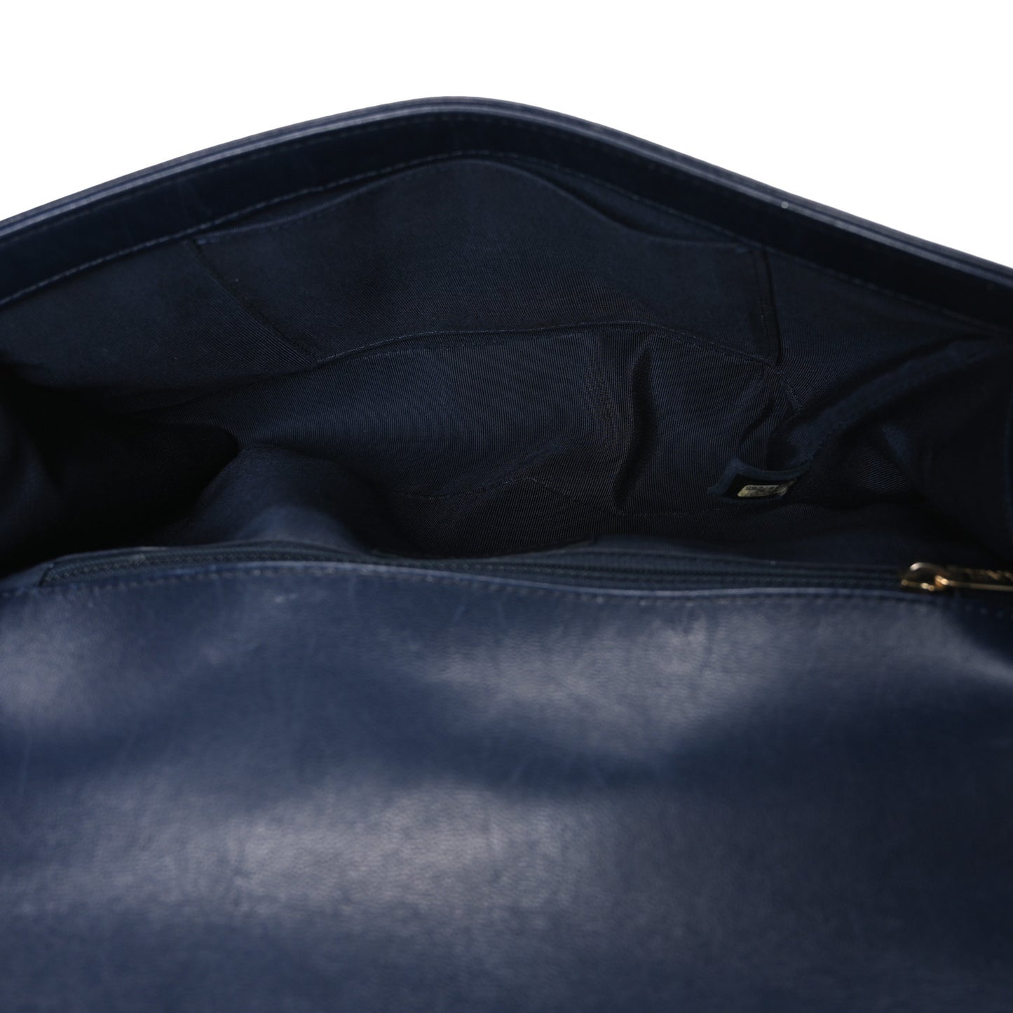 Lambskin Quilted New Medium Boy Flap Navy