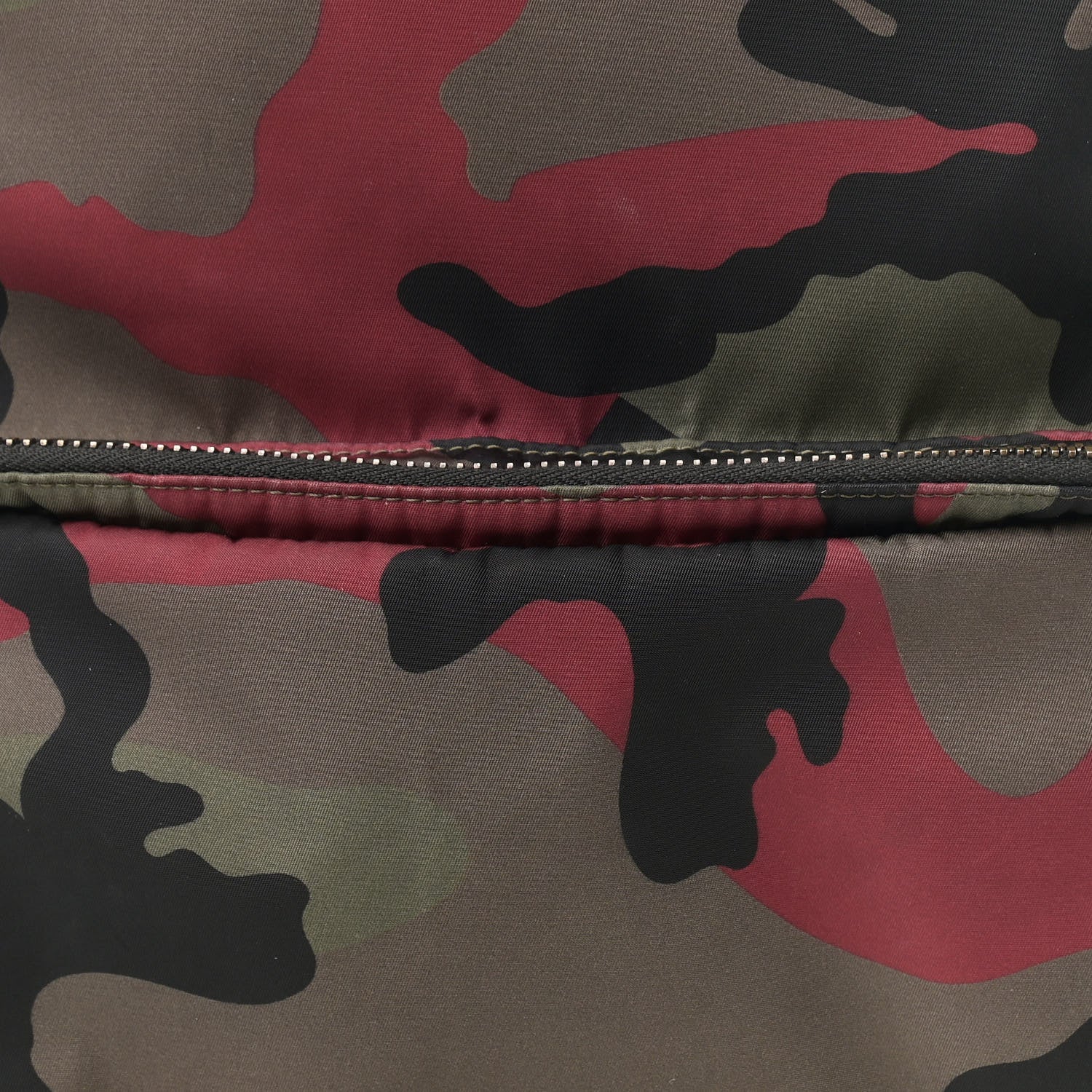 Valentino Garavani Nylon Camouflage Print Backpack Green White Black Red 8 of 17