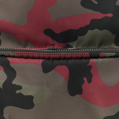 Valentino Garavani Nylon Camouflage Print Backpack Green White Black Red 8 of 17