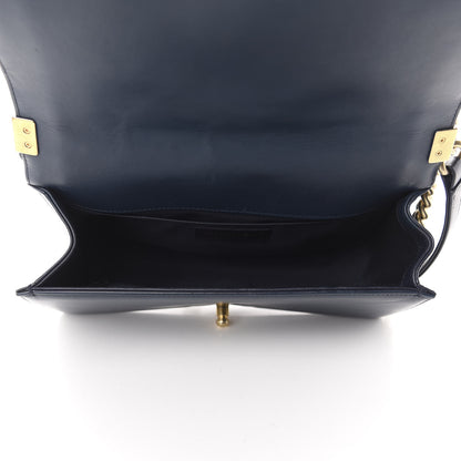 Chanel Lambskin Quilted Medium Boy Flap Dark Navy 5 of 14