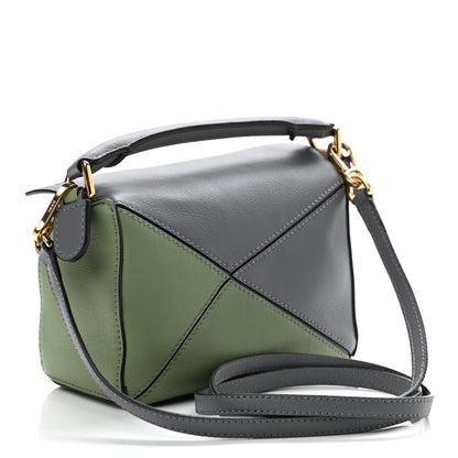 Loewe Calfskin Mini Puzzle Bag Asphalt Grey Nude 3 of 11