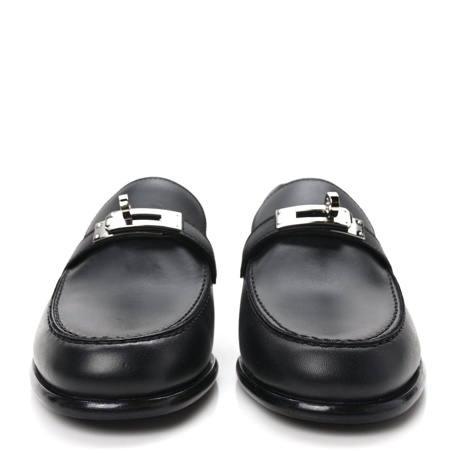 Calfskin Womens Destin Loafers 35 Black